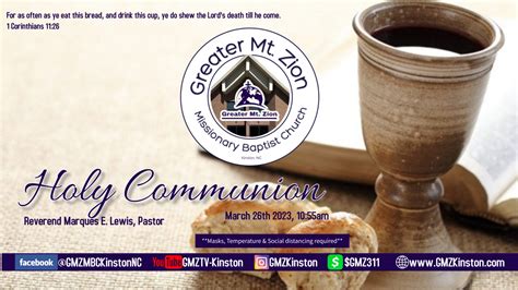 Communion Sunday – GMZKinston