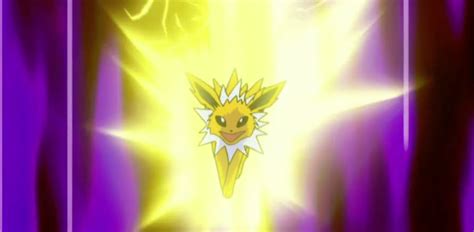 135 Jolteon Used Thunderbolt And Discharge Game Art Hq