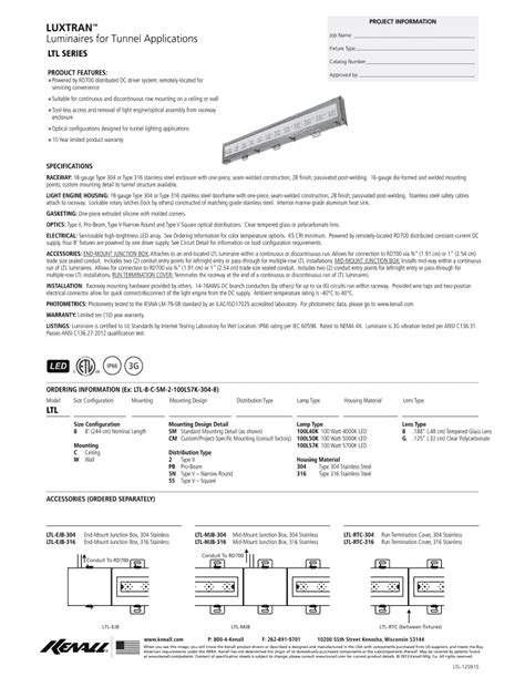 Fillable Online LTL Kenall Manufacturing Fax Email Print PdfFiller