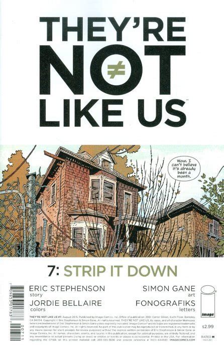 Theyre Not Like Us 7 Image Comics Comic Book Value And Price Guide