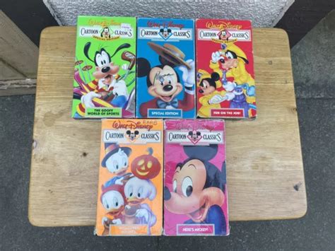 Walt Disney Cartoon Classics Vhs Lot Of 5 Eur 14 09 Picclick Fr