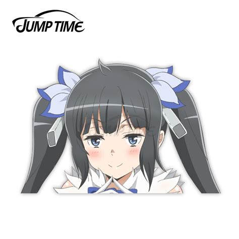 Jump Time DanMachi Hestia calcomanía de vinilo para chica de Anime