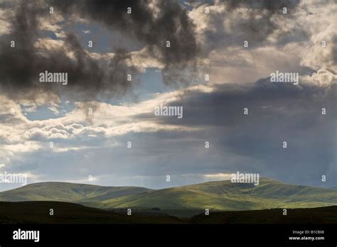 Dramatic Light Caused By An Incoming Rain Cloud Over The Northumberland