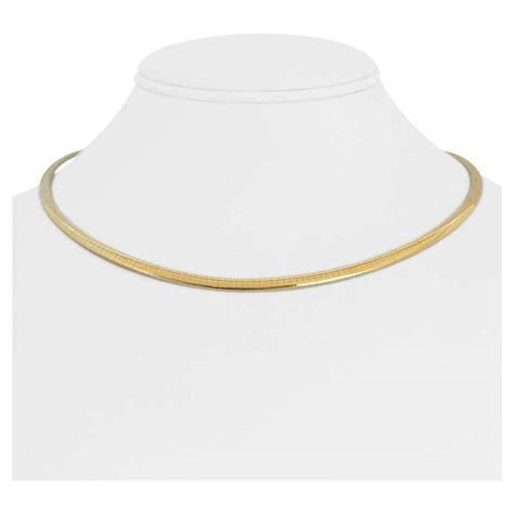 Tiffany And Co 18 Karat Yellow Gold And Diamond X Link Collar Necklace