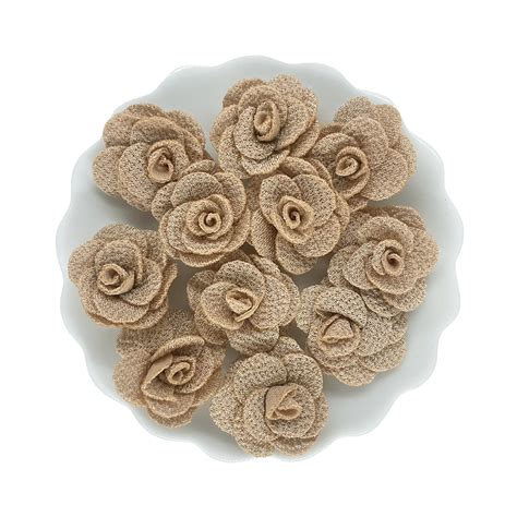 Flor De Tecido Cm Unidades Cor Nude Brilhos E Artes Fitas E