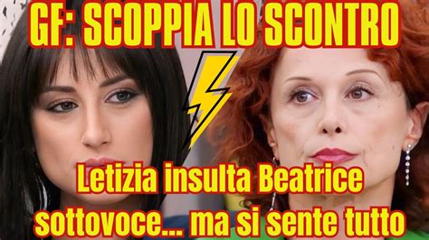 L Incredibile Scontro A Tavola Beatrice E Letizia Al Grande Fratello