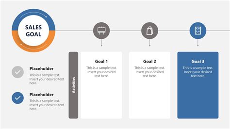 Item Sales Goals Powerpoint Template