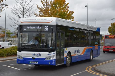 5008 SG71MXP McGills Buses Yutong E12 Electric Bus Ray McCreath