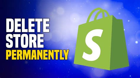 How To Delete Shopify Store Permanently 2024 Youtube