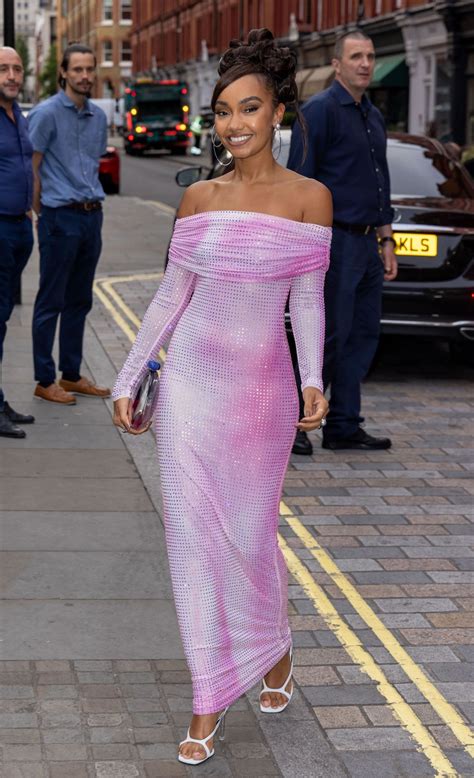 Leigh Anne Pinnock Arrives At British Vogue X Self Portrait Summer