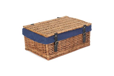 18 Large Packaging Hamper With Navy Blue Lining Empty Hampers