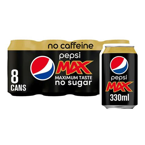 Pepsi Max Caffeine Free 8 x 330ml | Zoom