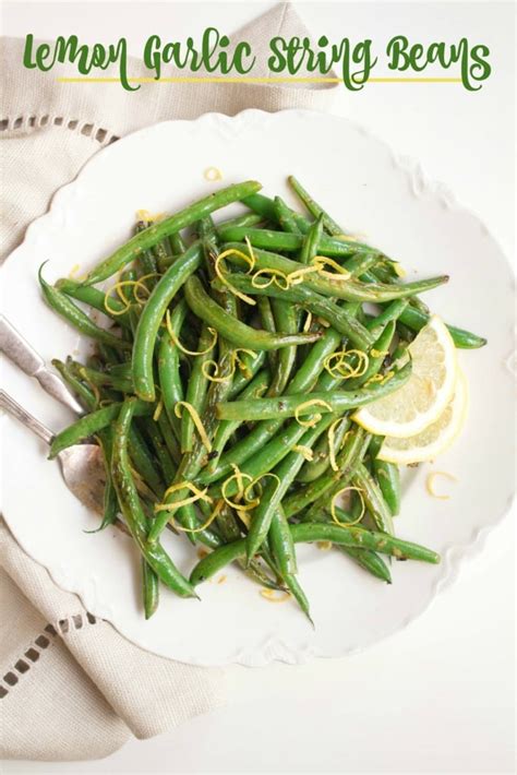 Sauteed String Beans with Garlic & Lemon - fANNEtastic food