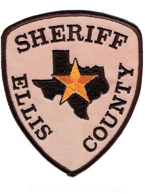 Us State Of Texas Ellis County Sheriff Office Patch Texas Police