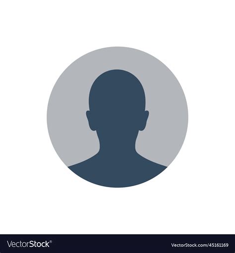 Blank avatar profile picture Royalty Free Vector Image