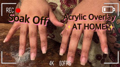 How To Soak Off Acrylic Overlay At Home On Natural Nails Shaka Imani