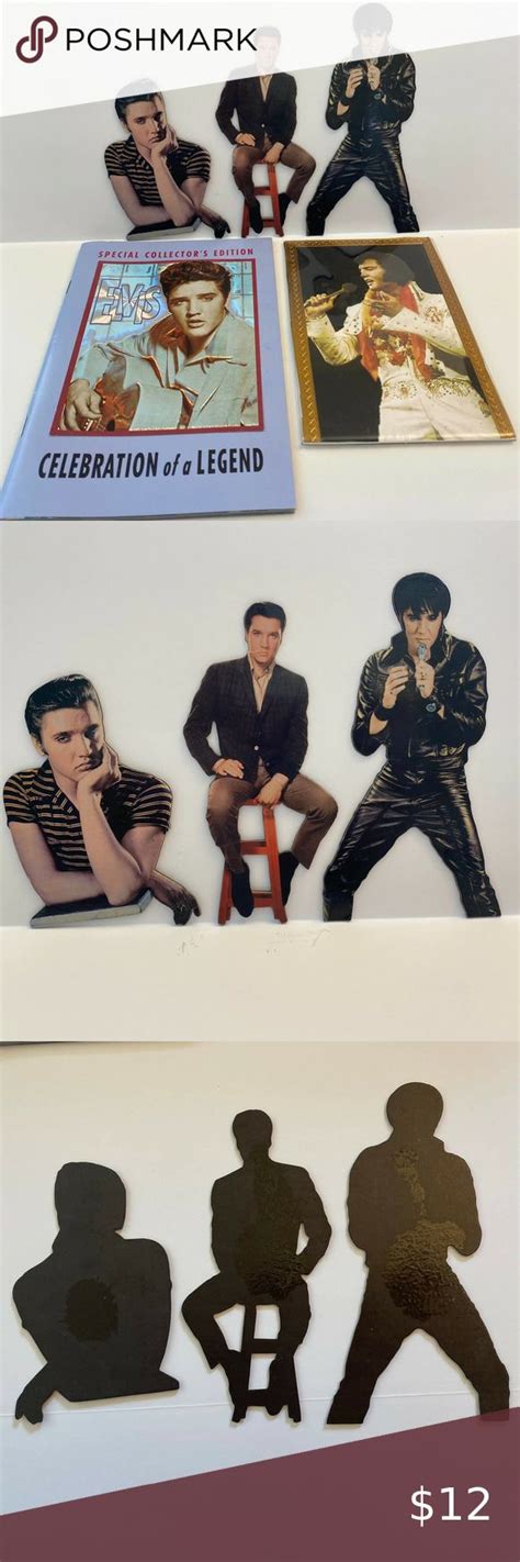 Elvis Magnet Set 3 Elvis Collector Book And Elvis Picture Elvis