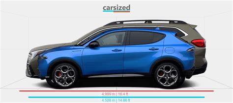 Dimensions Alfa Romeo Tonale 2022 Present Vs Subaru Ascent 2022 Present