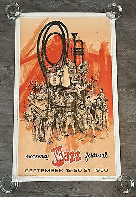 Monterey Jazz Festival Poster By James Michaelson From Pencil