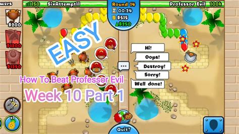 How To Beat The New Professor Evil Battle Challenge In Bloons Td