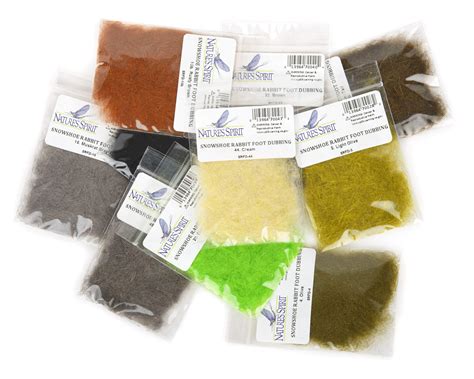Nature's Spirit SNOWSHOE RABBIT FOOT DUBBING - Fly-Dressing