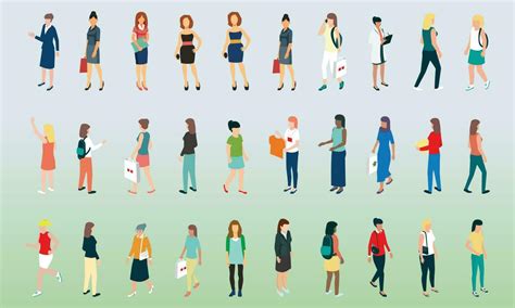 big group  people vector art icons  graphics