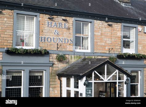 Hare And Hounds Public House Pub In The Lancashire Village Of Holcombe