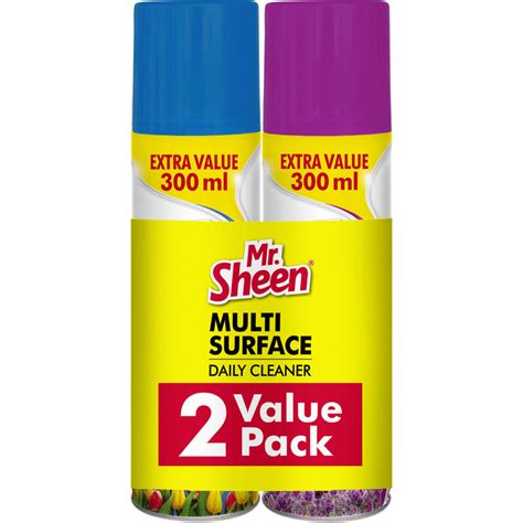 Mr Sheen Multi Surface Cleaner Value Pack 300ml X 2 Argus Motor Company