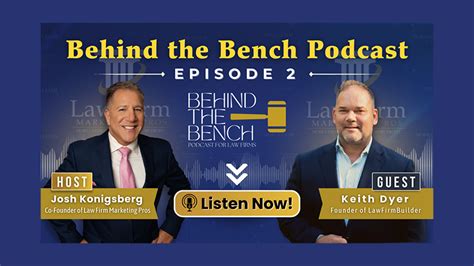 Behind The Bench Podcast For Lawyers Welcomes Marketing Veteran CMO