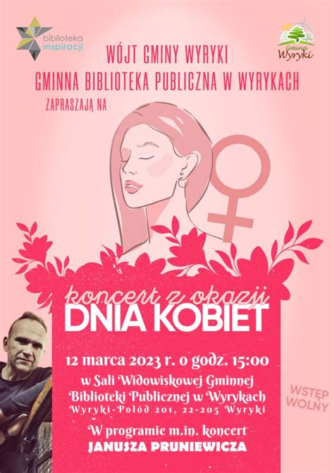 Zaproszenie Na Koncert Z Okazji Dnia Kobiet Gmina Wyryki