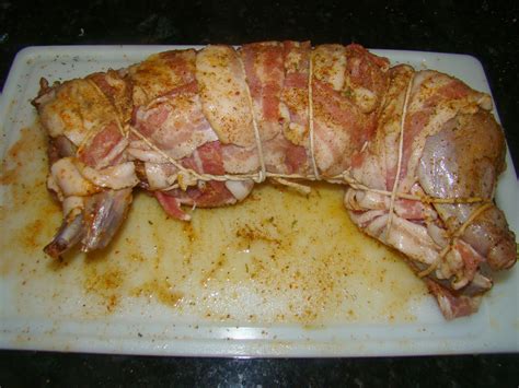 Grilled Rabbit With Bacon