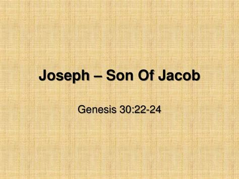 PPT - Joseph – Son Of Jacob PowerPoint Presentation, free download - ID ...