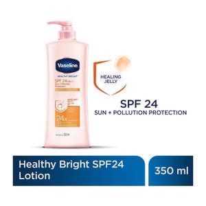 Jual Baru Vaseline Healthy Bright SPF 24 PA Body Lotion 350ml