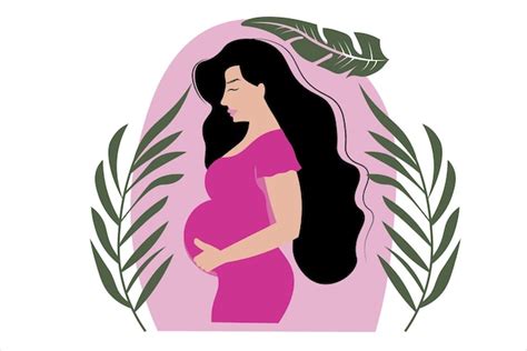 Premium Vector Pregnant Woman Icon Vector Illustration Symbol