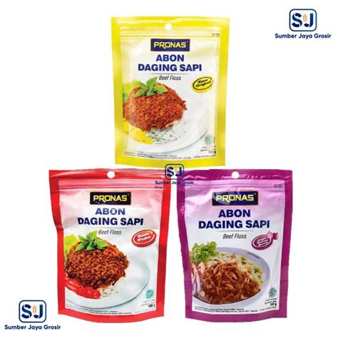 Jual PRONAS ABON DAGING SAPI 100gr RASA ORIGINAL PEDAS BAWANG