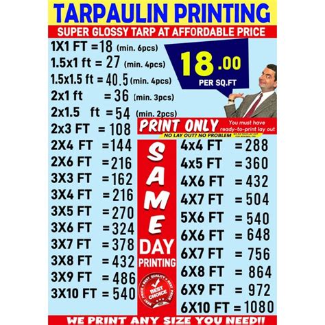 TARPAULIN PRINTING (HIGH QUALITY) | Shopee Philippines