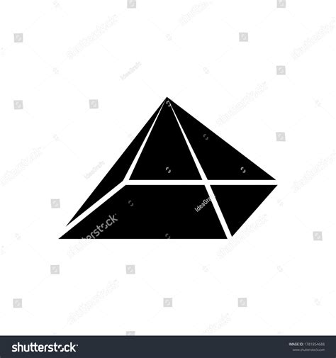 Geometry Pyramid Shape Icon Glyph Style Stock Vector Royalty Free 1781854688 Shutterstock