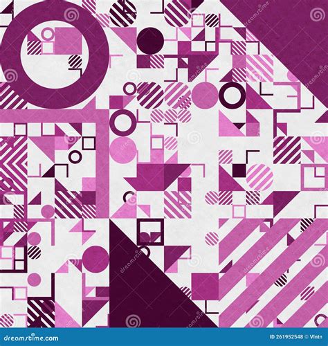 Abstract Geometric Figures Bauhaus Background Stock Illustration