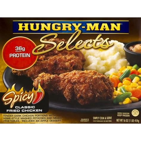 Hungry Man Classic Fried Chicken Spicy 16 Oz Instacart