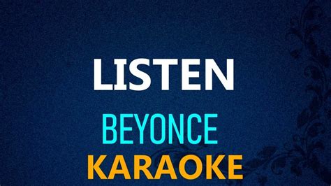 Listen Beyonce Karaoke Version Youtube