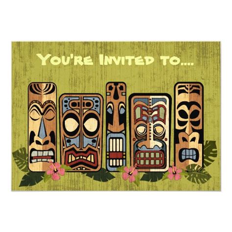 Tiki Party Invitations | Zazzle.com