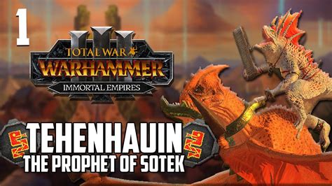 The Prophet Arises Tehenhauin Total War Warhammer Lizardmen