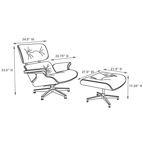 Eames Lounge Chair Dimensions Young Ligon