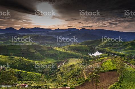 Sunrise View At Taman Langit Pengalengan Bandung West Java Indonesia