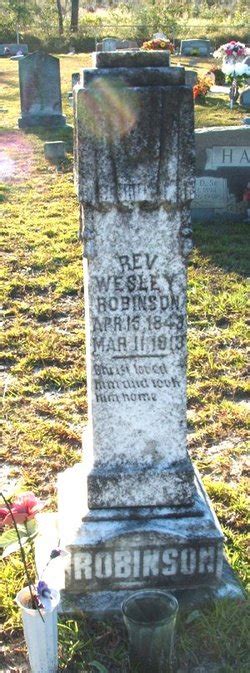 Rev Wesley Robinson 1843 1913 Mémorial Find a Grave