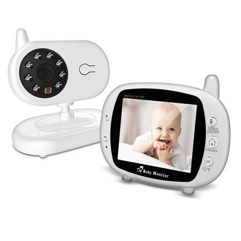 Amazon.com: Video Baby Monitor 3.5 Inch with Night Vision & Temperature Sensor, Two Way Talkback ...