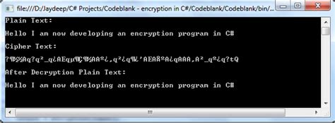 Jaydip Trivedi String Encryption And Decryption In C Console Application