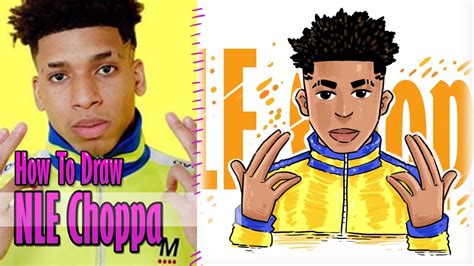 How To Draw Nle Choppa Step By Step Youtube