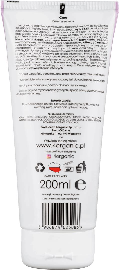 Organic P Yn Do Higieny Intymnej Ml Drogeria Rossmann Pl