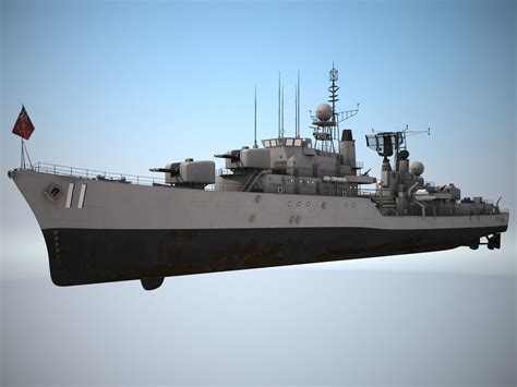 Daring Class Destroyer Battle Ship 3D model | CGTrader